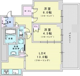 梅田ガーデンレジデンスの物件間取画像